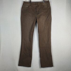 Lauren Ralph Lauren Womens 6 Brown Stretch Denim Jeans Straight Casual
